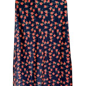 J Crew pull-on slip skirt in poppy field size S